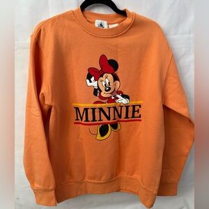 Disney Orange Minnie Mouse Sweatshirt